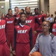 Miami Heat players with Ebony Nettles-Bey
Facebook